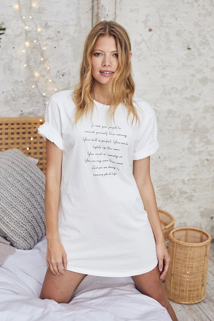 Om & Ah London - US "Morning Mantra" Bed Tee 2 Om & Ah London - US "Morning Mantra" Bed Tee