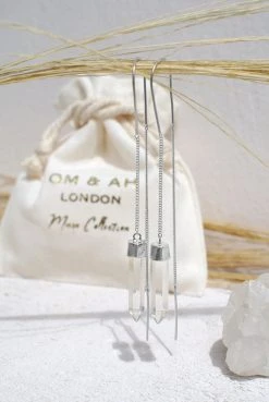 Bahagia Clarity Quartz Earring Pair