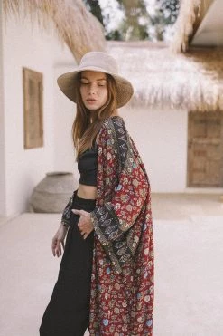 AURA Pandora Floral Kimono