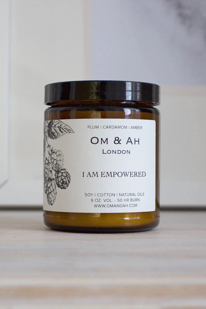 Om & Ah London - US IN THE HOME "I Am Empowered" Candle 1 Om & Ah London - US IN THE HOME "I Am Empowered" Candle