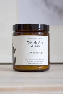 Om & Ah London - US IN THE HOME "I Am Enough" Candle