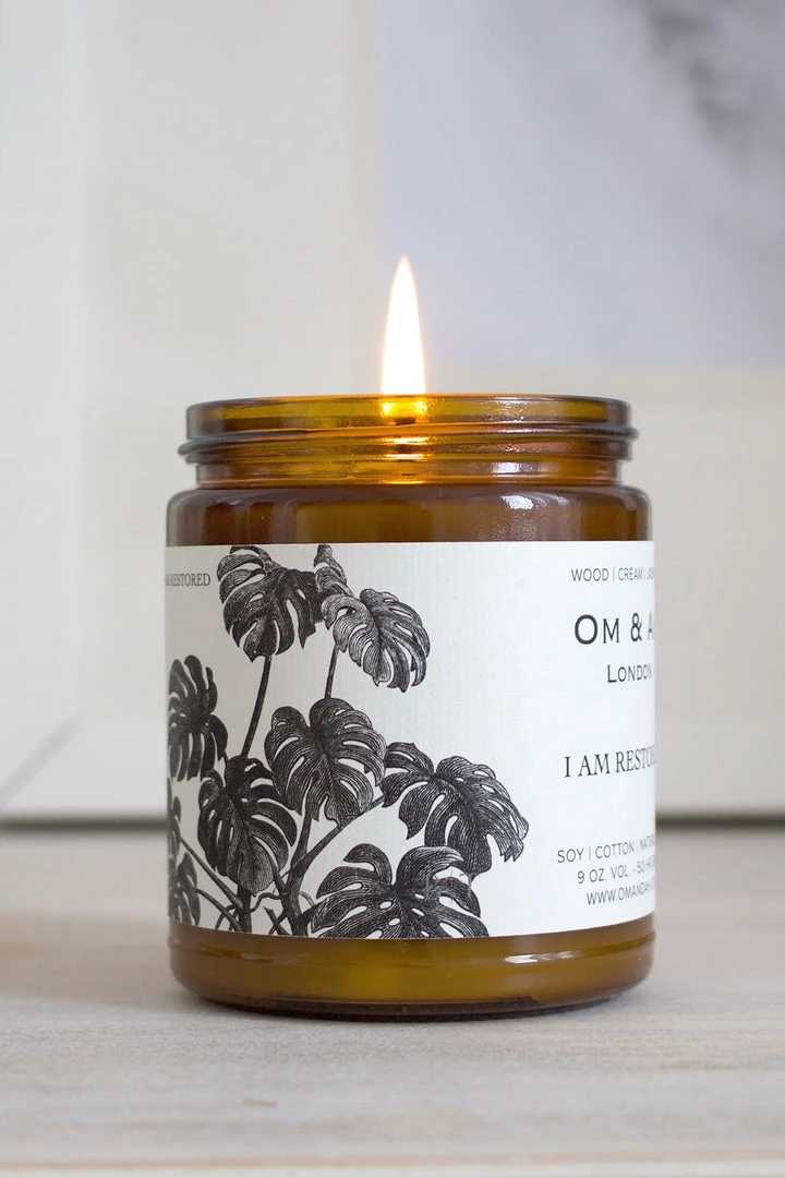 Om & Ah London - US "I Am Restored" Candle 2 Om & Ah London - US "I Am Restored" Candle