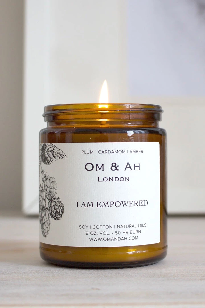 Om & Ah London - US IN THE HOME "I Am Empowered" Candle 2 Om & Ah London - US IN THE HOME "I Am Empowered" Candle