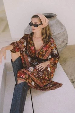 AURA NEW ARRIVALS Arizona Dawn Wrap Dress