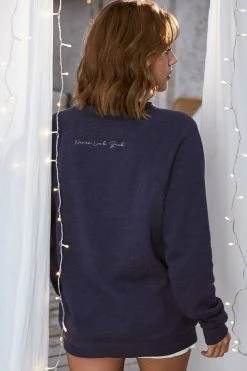 Om & Ah London - US "Never Look Back" Relaxed Sweater Sweaters