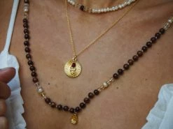 LILADROPSHIP Jewellery RUBY KUNDALINI SNAKE MEDALLION
