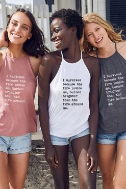 Om & Ah London - US "Survivor" High Neck Tank