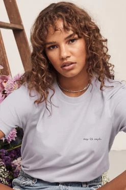 Om & Ah London - US Short Sleeve Tees "Keep Life Simple" Short Sleeve Tee