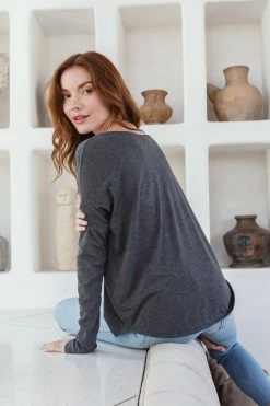 Om & Ah London - US NEW ARRIVALS "Aligned" Long Sleeve Tee