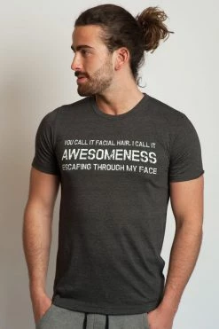 Om & Ah London - US Mens Tees "Beard" Mens Tee