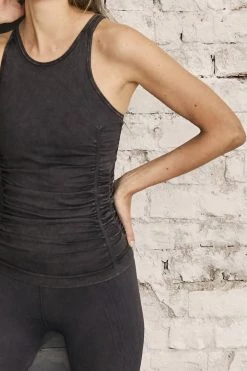 Om & Ah London - US Smokey Quartz Flex & Flow Premium Yoga Tank