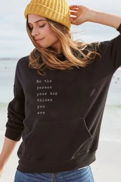 Om & Ah London - US "Be The Person Your Dog Thinks You Are" Premium Hoodie