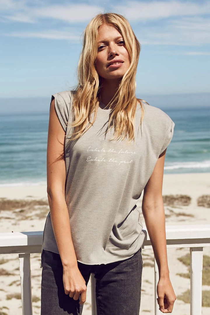 Om & Ah London - US "Inhale, Exhale" Roll Tee SHOP BY COLLECTION 8 Om & Ah London - US "Inhale, Exhale" Roll Tee SHOP BY COLLECTION