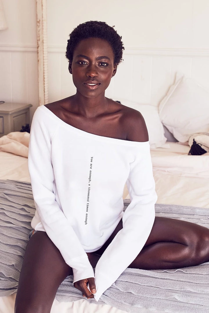 Om & Ah London - US Pullovers "Enough" Cozy Pullover 2 Om & Ah London - US Pullovers "Enough" Cozy Pullover