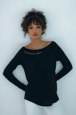 Om & Ah London - US SHOP BY COLLECTION "Happiness" Long Sleeve Tee