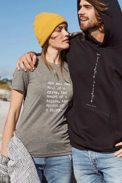 Om & Ah London - US Short Sleeve Tees "Heart Of A Hippie" Short Sleeve Tee