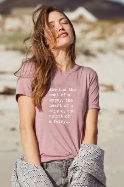 Om & Ah London - US Short Sleeve Tees "Heart Of A Hippie" Short Sleeve Tee