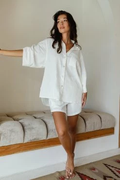 Buddha Wear Spring White Short House Set