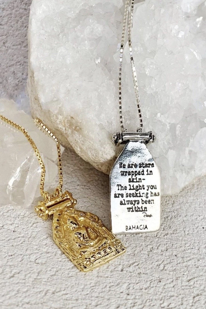 Bahagia Buddha Necklace (18ct Gold) NEW ARRIVALS 1 Bahagia Buddha Necklace (18ct Gold) NEW ARRIVALS