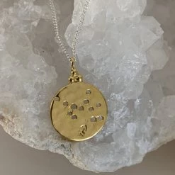 Bahagia Zodiac Constellation Necklace (18ct Gold) Jewellery