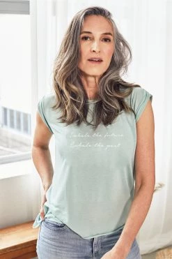 Om & Ah London - US "Inhale, Exhale" Roll Tee SHOP BY COLLECTION 11 Om & Ah London - US