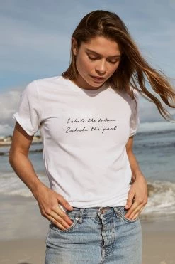 Om & Ah London - US "Inhale, Exhale" Short Sleeve Tee Short Sleeve Tees