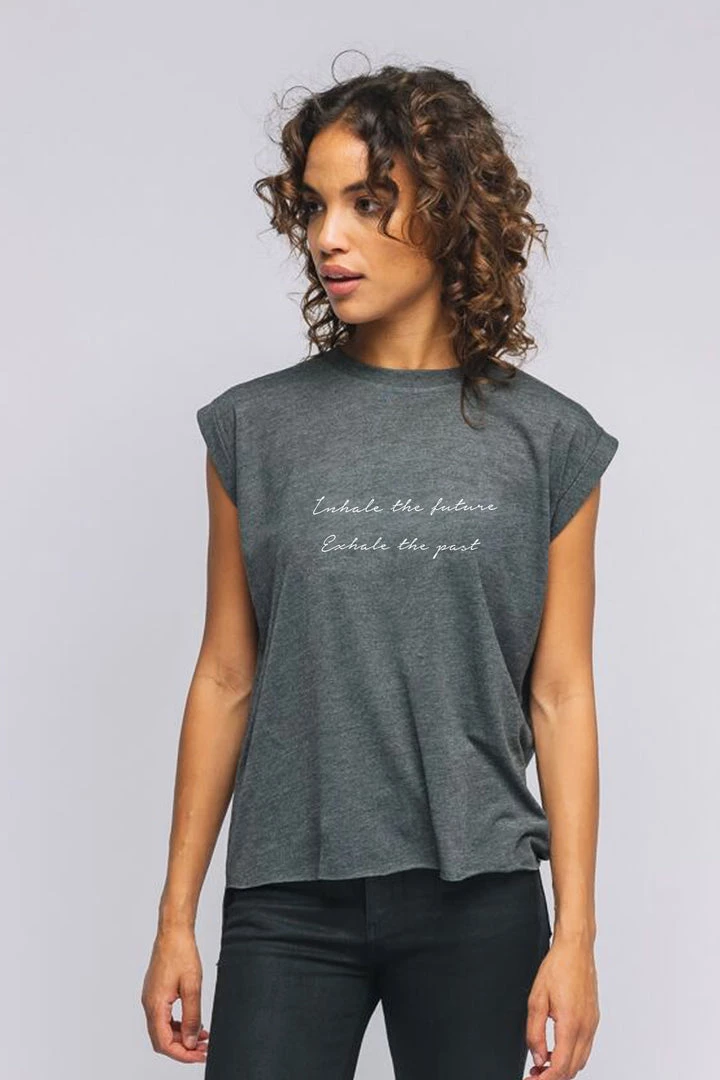 Om & Ah London - US "Inhale, Exhale" Roll Tee SHOP BY COLLECTION 7 Om & Ah London - US "Inhale, Exhale" Roll Tee SHOP BY COLLECTION