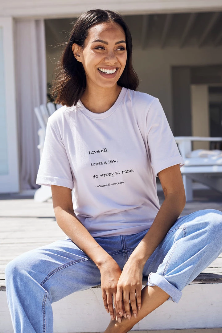 Om & Ah London - US NEW ARRIVALS "Love" Short Sleeve Tee 1 Om & Ah London - US NEW ARRIVALS "Love" Short Sleeve Tee