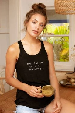 Om & Ah London - US "New Story" Flowy Tank Tanks