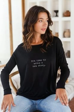 Om & Ah London - US "New Story" Long Sleeve Tee