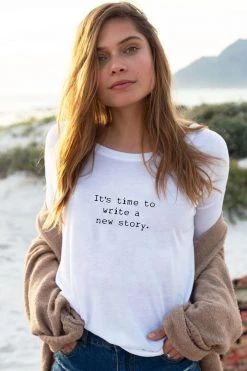 Om & Ah London - US "New Story" Long Sleeve Tee