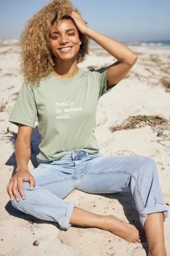 Om & Ah London - US "Family No Matter What" Short Sleeve Tee