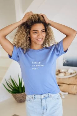 Om & Ah London - US "Family No Matter What" Short Sleeve Tee