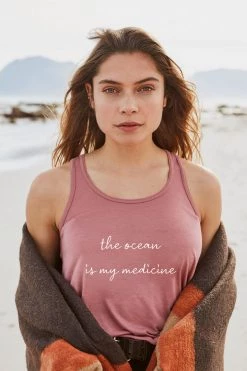 Om & Ah London - US "Ocean" Flowy Tank Tanks 7 Om & Ah London - US