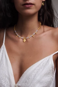 LILADROPSHIP LUNA MOONSTONE CHOKER