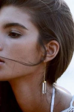 Bahagia Clarity Quartz Earring Pair