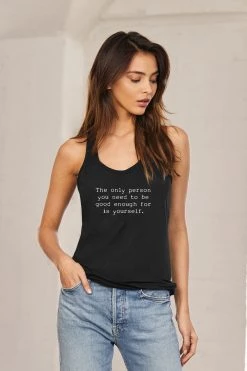 Om & Ah London - US "Good Enough" Racer Tank Top