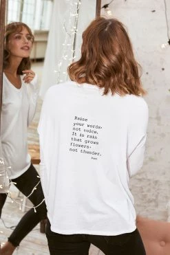 Om & Ah London - US "Raise Your Words" Long Sleeve Tee NEW ARRIVALS