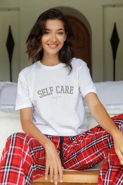 Om & Ah London - US Short Sleeve Tees "Self-Care" Short Sleeve Tee